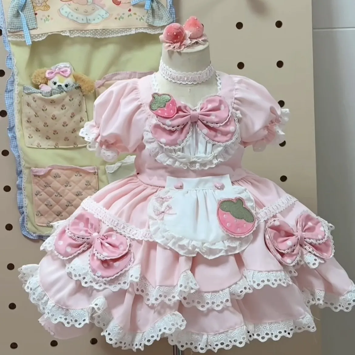 Summer Gauze Clothing - Bebek Kız Yazlık Parlak Pembe Tatlı