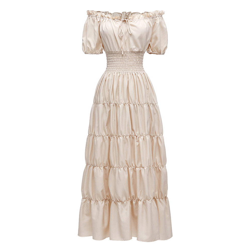 Summer Renaissance Clothing - Omuz Kapalı Kısa Kollu Ortaçağ Rönesans