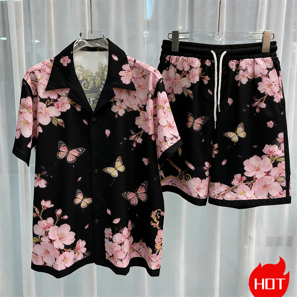 Summer Clothing Guys - Dijital baskılı erkek takım modası iki
