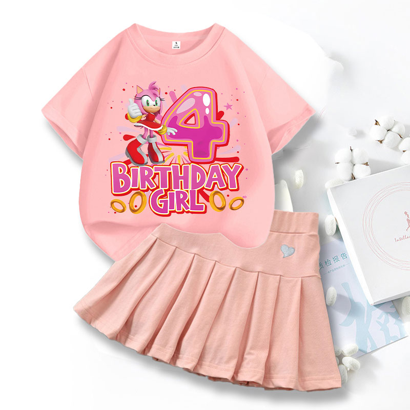 Summer Loving Kids Clothing - 2 adet Sonics Aşk Elbise T-shirt