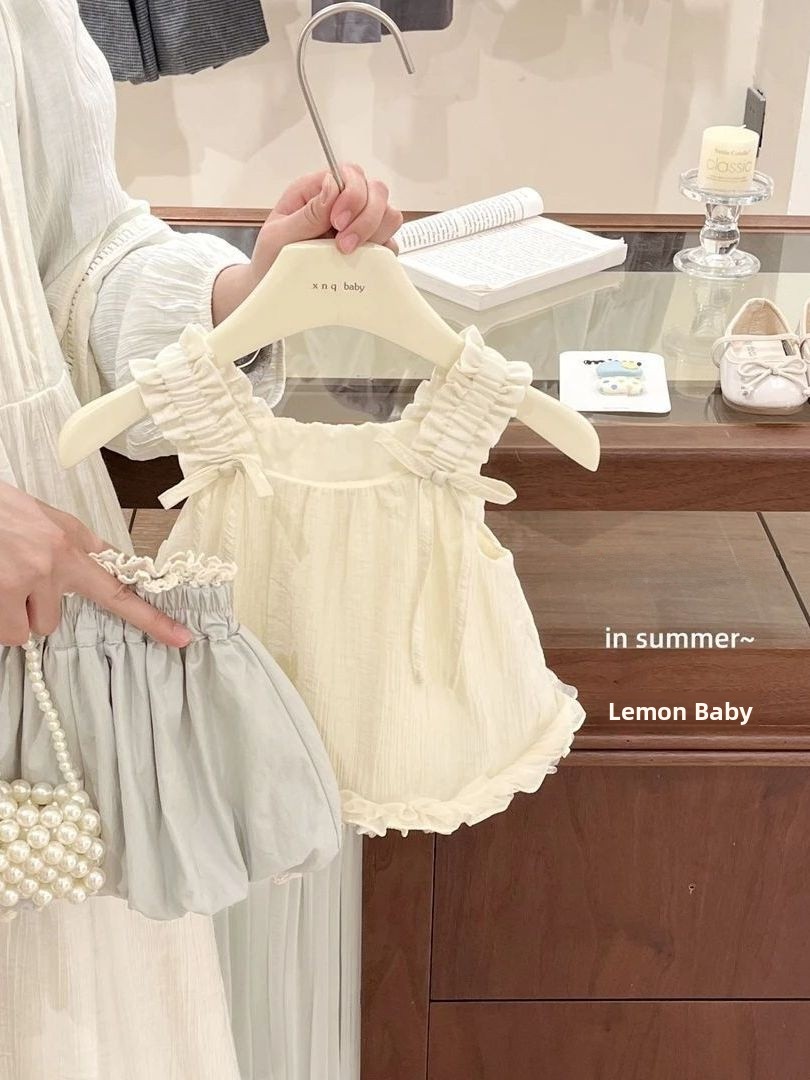 Summer Clothing Online - Kız Çocuk Yazlık Günlük Kıyafet Ahşap