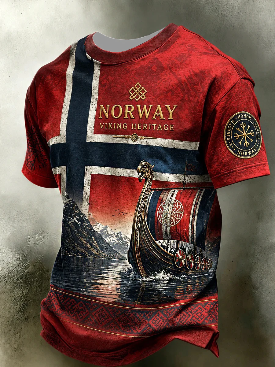Summer Viking Clothing - İskandinav Viking Retro Tarzı 2026 Norveç