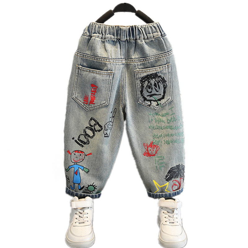 Summer Clothing Drawing - Erkek bebek kot pantolon çocuklar için