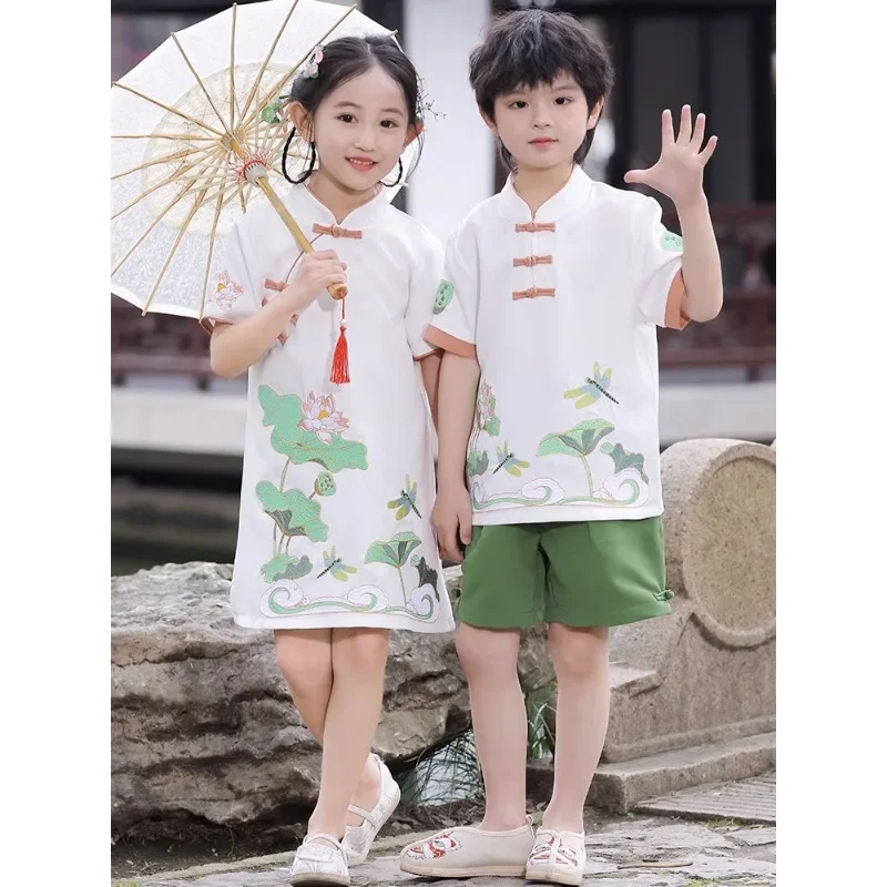 Summer Clothing Online - Yaz sevimli Lotus yusufçuk Tang takım