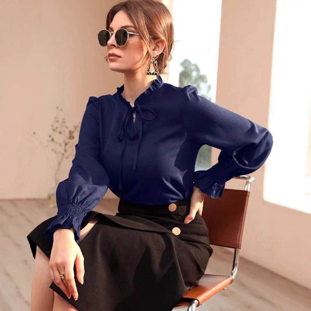 Summer Clothing Online - Sınır Ötesi Kadın Saten Uzun Kollu
