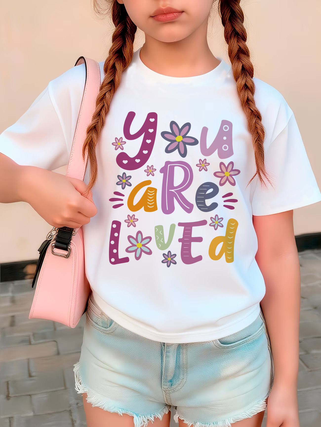 Summer Loving Kids Clothing - Sen Aşk Mektubunuz Tasarım T-Shirt Sevimli