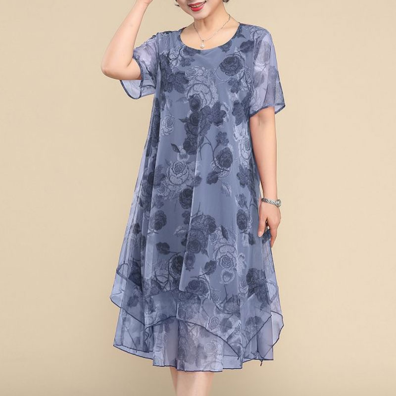 Yeni o-boyun kısa kollu elbise - Summer Gauze Clothing incelemesi ve fiyatı