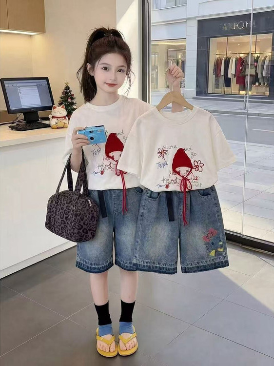 Kızlar Yaz Kısa Kollu Tişört D - Summer Clothing Online incelemesi ve fiyatı