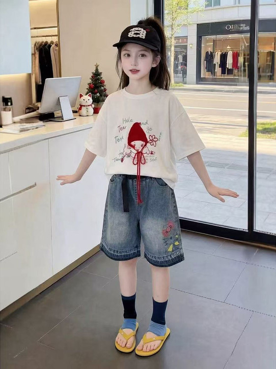 Kızlar Yaz Kısa Kollu Tişört D - Summer Clothing Online incelemesi ve fiyatı