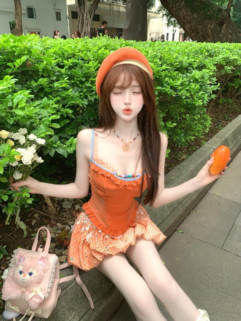 Yaz Yeni Turuncu Dopamin Tatlı - Summer Clothing Model incelemesi ve fiyatı