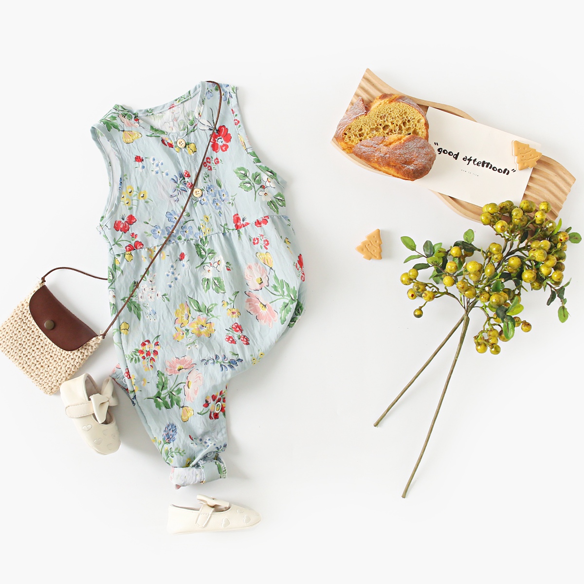 Bebek Kız Çiçekli Tulumlar Kol - Summer Clothing Drawing incelemesi ve fiyatı
