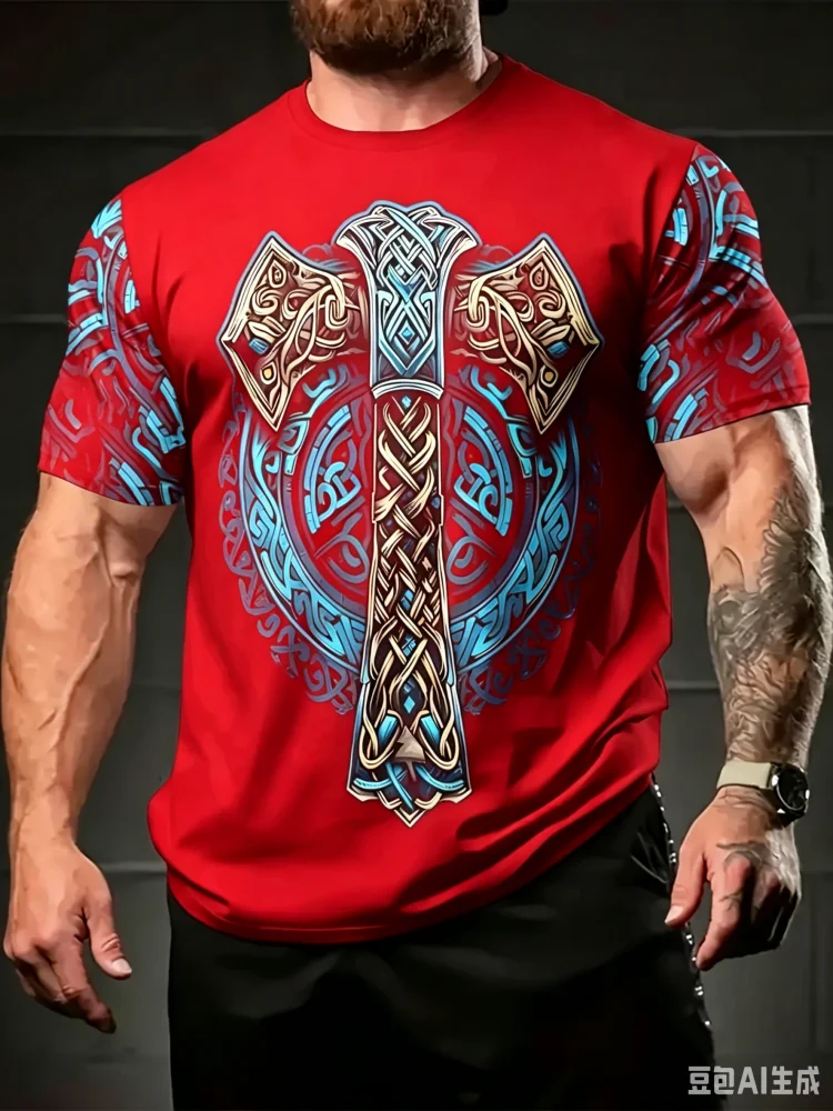 Moda Yeni Viking Desenli Tam B - Summer Viking Clothing incelemesi ve fiyatı