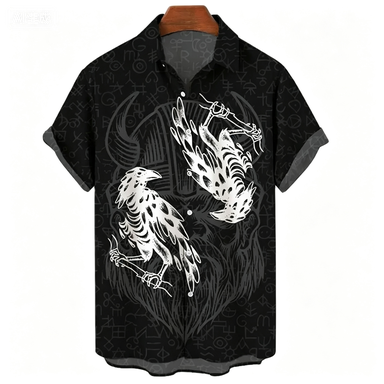 2026 Moda Viking Sembolü 3D Ba - Summer Viking Clothing incelemesi ve fiyatı