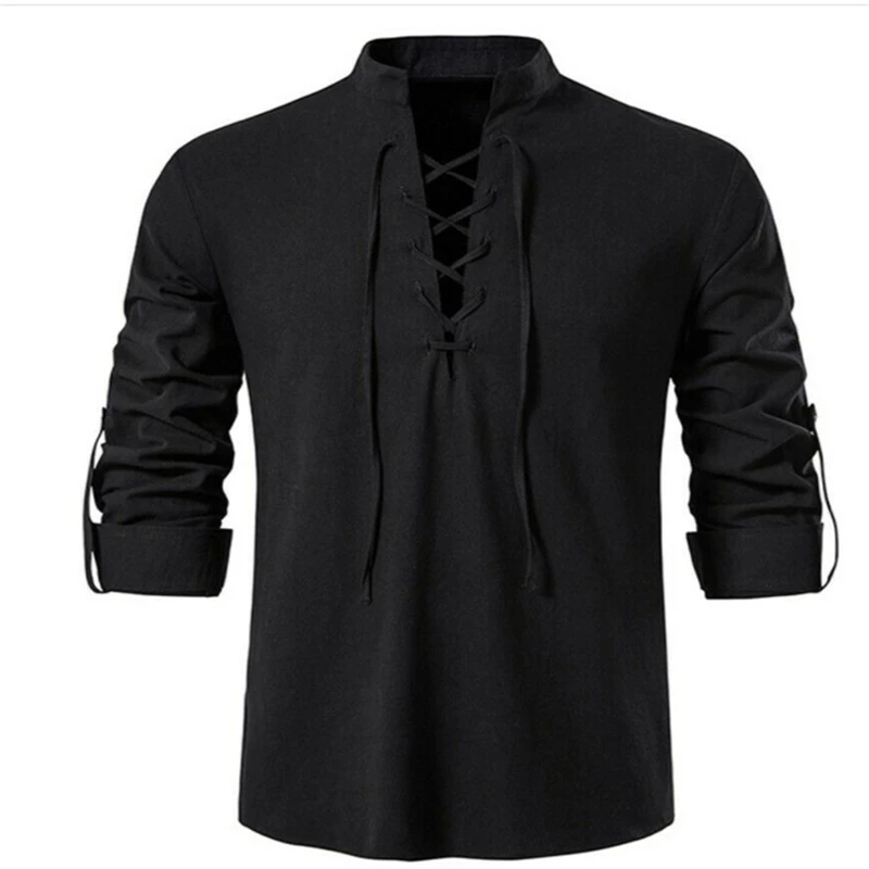 2023 yeni erkek v yaka gömlek  - Summer Viking Clothing incelemesi ve fiyatı