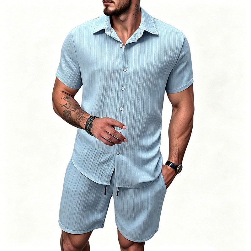2026 Yeni Erkek Dikey Kırışık  - Summer Clothing Guys incelemesi ve fiyatı