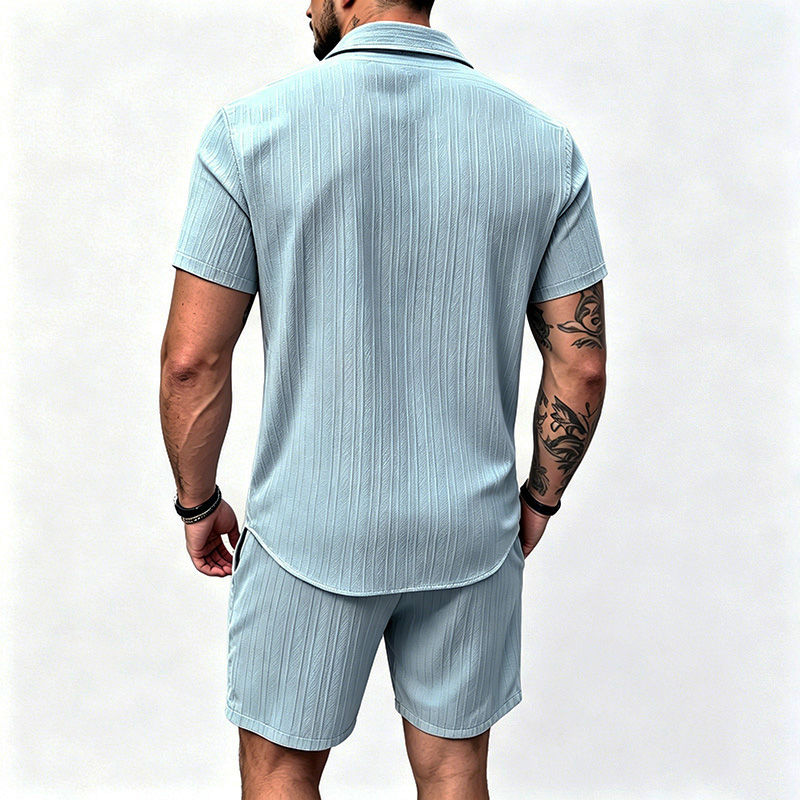 2026 Yeni Erkek Dikey Kırışık  - Summer Clothing Guys incelemesi ve fiyatı