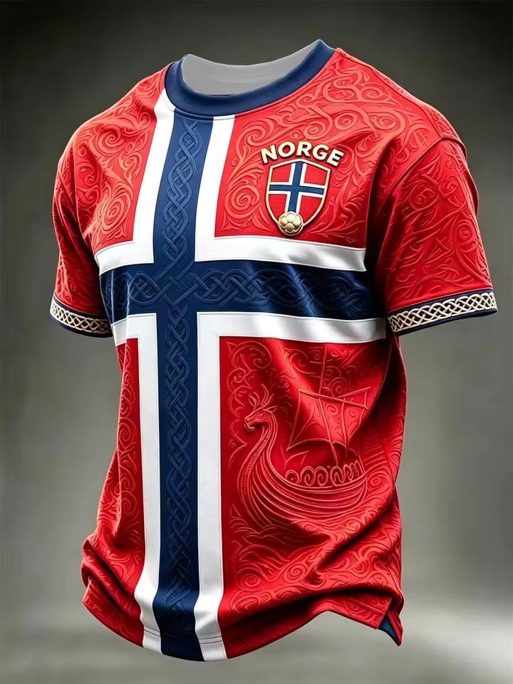 Norveç Futbol T Shirt Erkekler - Summer Viking Clothing incelemesi ve fiyatı